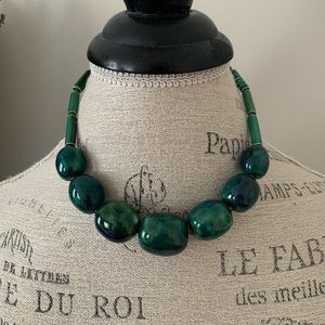 Deep Green Vintage Necklace from Kenya